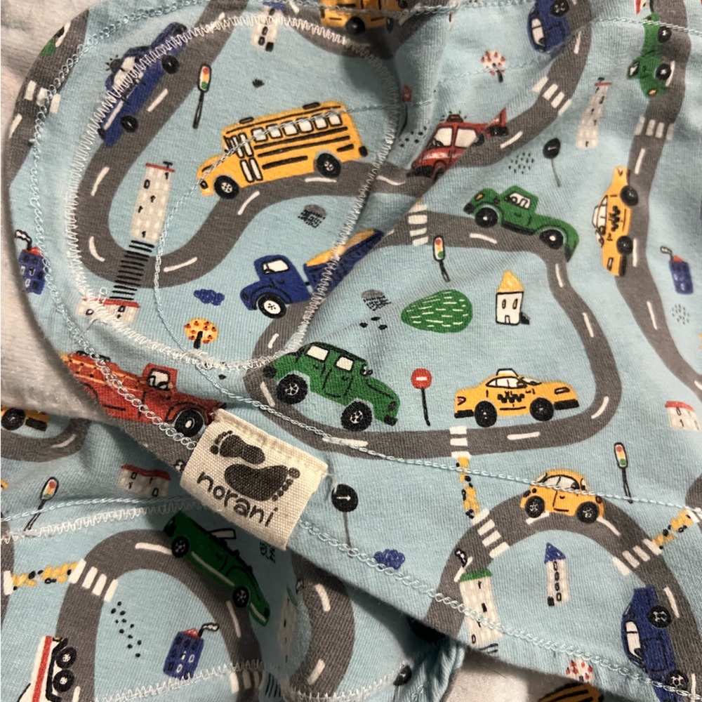 Norani Swaddle Blanket with Car Print - Picture 2 of 5